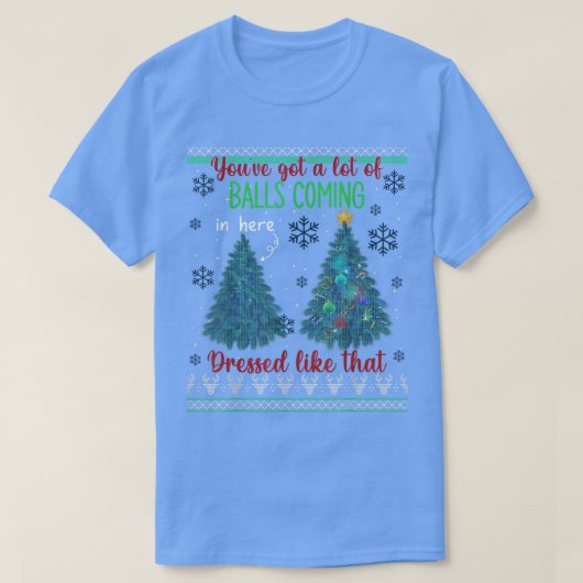Funny Christmas Tree Topper Xmas Gag Redewendungen T-Shirt (Design vorne)