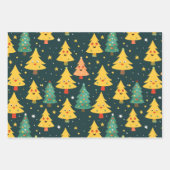Funny Christmas Trees Geschenkpapier Set (Vorderseite 3)