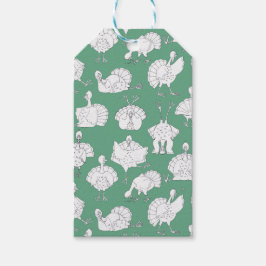 Funny Christmas Trukeys Geschenkanhänger