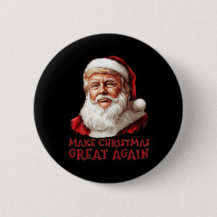 Funny Christmas Trump Weihnachtsmann WeihnachtsWei Button