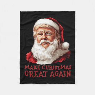 Funny Christmas Trump Weihnachtsmann WeihnachtsWei Fleecedecke