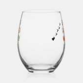 Funny Christmas Tumbler Dasher Prancer Blitzen Weinglas Ohne Stiel (Rechts)