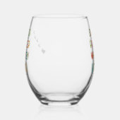 Funny Christmas Tumbler Dasher Prancer Blitzen Weinglas Ohne Stiel (Links)