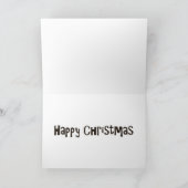 Funny Christmas Türkei Feiertagskarte (Innenseite)