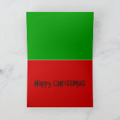 Funny Christmas Türkei Feiertagskarte (Innenseite)