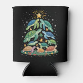 Funny Christmas Turtle Gift Turtle Christmas Tree Dosenkühler (Vorderseite)