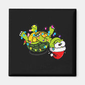 Funny Christmas Turtle It's Fine I'm Fine Everythi Magnet (Vorne)