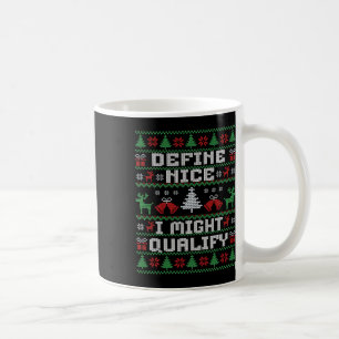 Funny Christmas Ugly Sweater - Definition Nice Kaffeetasse