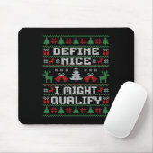 Funny Christmas Ugly Sweater - Definition Nice Mousepad (Mit Mouse)