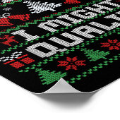 Funny Christmas Ugly Sweater - Definition Nice Poster (Ecke)