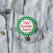 Funny Christmas Ugly Sweater Experte Button Button (Beispiel)