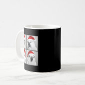 Funny Christmas Umbrella Atoo Santa Photo Booth Pa Kaffeetasse (Vorderseite Links)