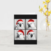 Funny Christmas Umbrella Atoo Santa Photo Booth Pa Karte (Gelbe Blume)