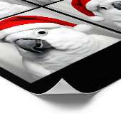Funny Christmas Umbrella Atoo Santa Photo Booth Pa Poster (Ecke)
