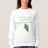 Funny Christmas Updown Phrase Sweatshirt (Vorderseite)
