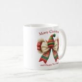 Funny Christmas Vintager rustikaler Bogen mit Elfe Kaffeetasse (VorderseiteRechts)