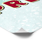 Funny Christmas Vixen Präsident Reindeer Wahl Poster (Ecke)