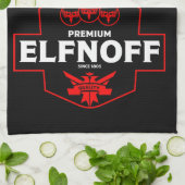 Funny Christmas Vodka Geschirrtuch (Gefaltet)