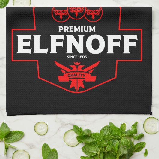 Funny Christmas Vodka Geschirrtuch (Gefaltet)