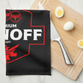 Funny Christmas Vodka Geschirrtuch (Viertel Falte)