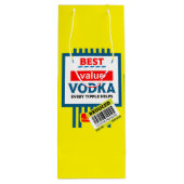 Funny Christmas Vodka Label Geschenktüte Für Weinflaschen (Rückseite)