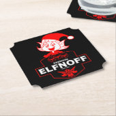 Funny Christmas Vodka Untersetzer (angewinkelt)