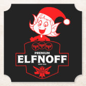 Funny Christmas Vodka Untersetzer (Vorderseite)