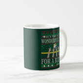 FUNNY CHRISTMAS VOLLEYBALL QUOTES UGLY SWEATER KAFFEETASSE (VorderseiteRechts)