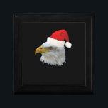 Funny Christmas Weihnachtsmannmütze American Bald  Erinnerungskiste<br><div class="desc">Funny Christmas Weihnachtsmannmütze American Bald Eagle</div>