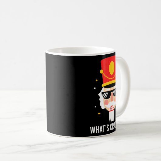 Funny Christmas Whats Crackin Nutcracker Men Kids  Kaffeetasse (VorderseiteRechts)