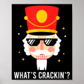 Funny Christmas Whats Crackin Nutcracker Men Kids Poster (Vorne)