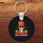 Funny Christmas Whats Crackin Nutcracker Men Kids Schlüsselanhänger (Vorderseite)