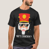 Funny Christmas Whats Crackin Nutcracker Men Kids T-Shirt (Vorderseite)