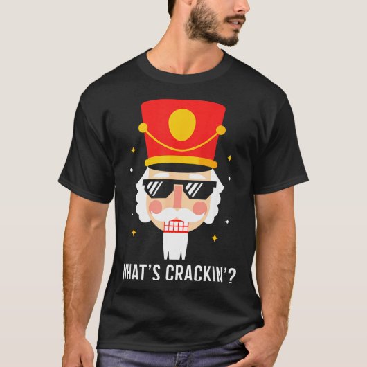 Funny Christmas Whats Crackin Nutcracker Men Kids T-Shirt (Vorderseite)