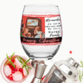 Funny Christmas Wine Glass Retro Best Friend Norma Weinglas Ohne Stiel
