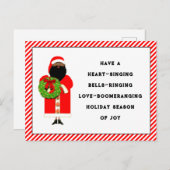 Funny Christmas Wish Postkarte (Vorne/Hinten)