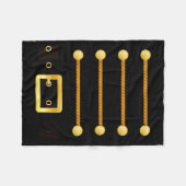 Funny Christmas With Nutcracker Costume Fleecedecke (Vorderseite (Horizontal))