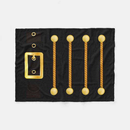 Funny Christmas With Nutcracker Costume  Fleecedecke (Vorderseite (Horizontal))