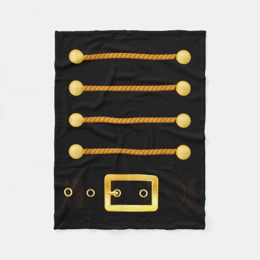 Funny Christmas With Nutcracker Costume Fleecedecke (Vorderseite)