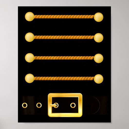 Funny Christmas With Nutcracker Costume Poster (Vorne)