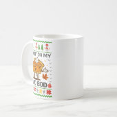 Funny Christmas Workin' On My Dad Bod Pumpkin E Ho Kaffeetasse (Vorderseite Links)