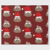 FUNNY CHRISTMAS Wrapping Paper gekackt Geschenkpapier (Flach)
