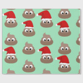 FUNNY CHRISTMAS Wrapping Paper gekackt Geschenkpapier (Flach)