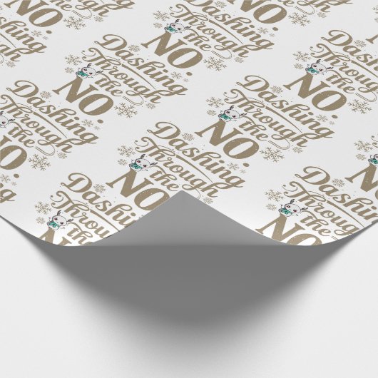 Funny Christmas Wrapping Paper Geschenkpapier (Ecke)