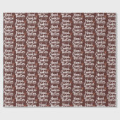 Funny Christmas Wrapping Paper Geschenkpapier (Flach)