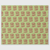Funny Christmas Wrapping Paper Geschenkpapier (Flach)