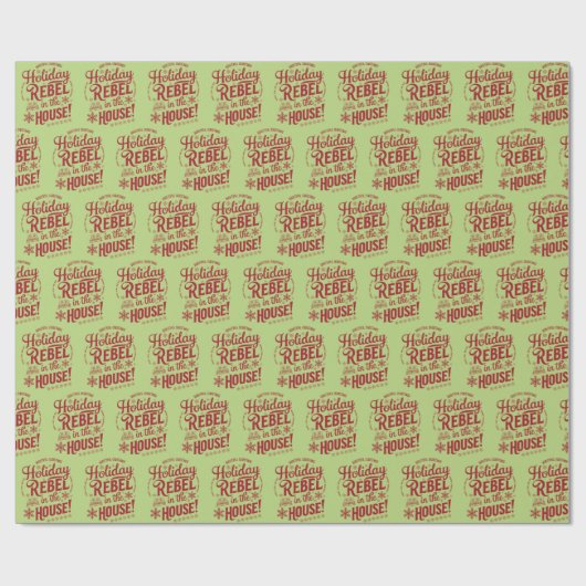 Funny Christmas Wrapping Paper Geschenkpapier (Flach)