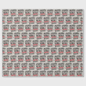 Funny Christmas Wrapping Paper Geschenkpapier (Flach)