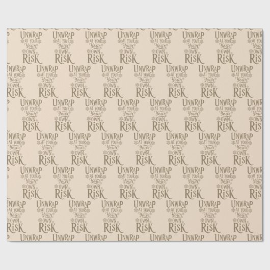 Funny Christmas Wrapping Paper Geschenkpapier (Flach)