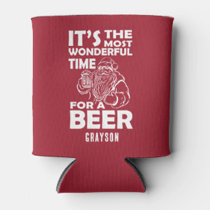 Funny Christmas Wunderbare Zeit für einen Biername Dosenkühler